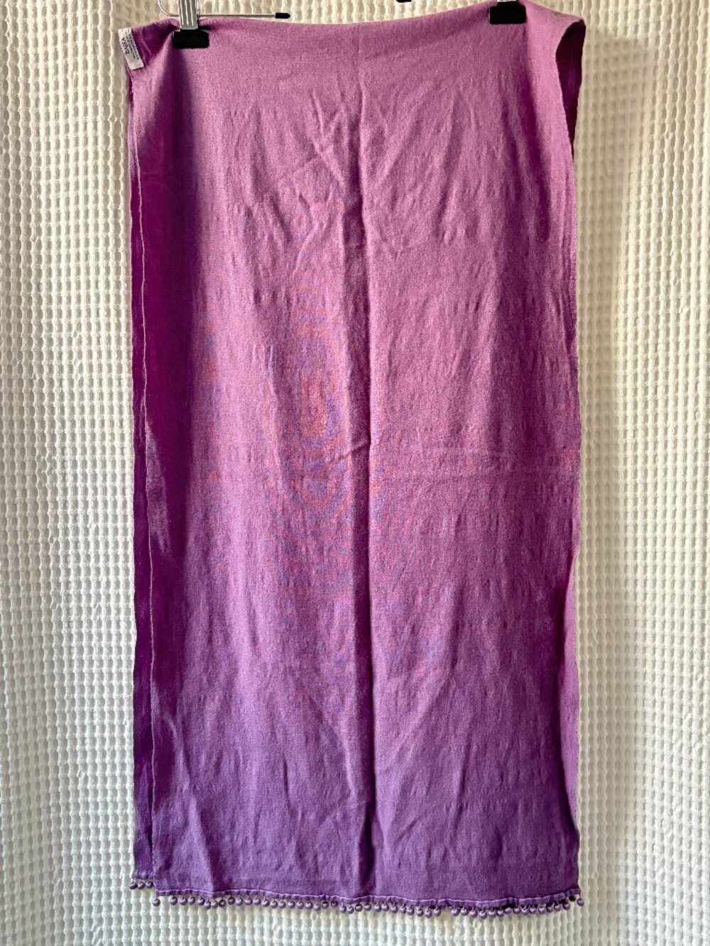 Bajra cashmere silk shawl scarf wrap handmade in Nepal 76 x 20 inches
